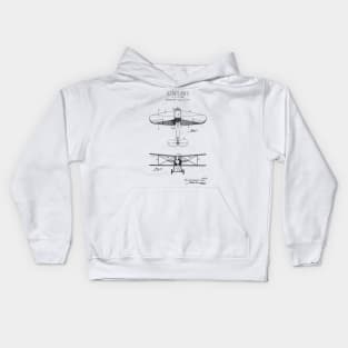 AIRPLANE patent Kids Hoodie